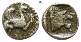 Troas. Assos  circa 500-400 BC. Obol AR