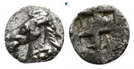 Aeolis. Kyme  circa 480-450 BC. Tetartemorion AR