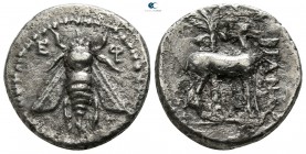 Ionia. Ephesos . ΒΙΑΝΩΡ, magistrate 202-150 BC. Drachm AR