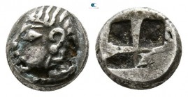 Ionia. Kolophon  550-500 BC. Foureé Hemiobol AR