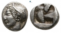 Ionia. Phokaia  circa 500-480 BC. Diobol AR