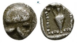 Ionia. Uncertain mint circa 450 BC. Hemiobol AR