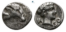 Caria. Halikarnassos  circa 400-340 BC. Hemiobol AR