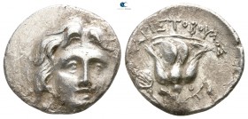 Islands off Caria. Rhodos circa 205-190 BC. Aristoboulos, magistrate. Drachm AR
