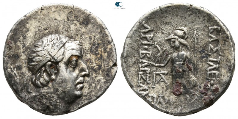 Kings of Cappadocia. Ariobarzanes I Philoromaios 96-63 BC.
Drachm AR

18mm., ...