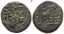 Seleucis and Pieria. Antioch Dated year 13 of the Pompeian Era=54/53 BC.. Bronze Æ