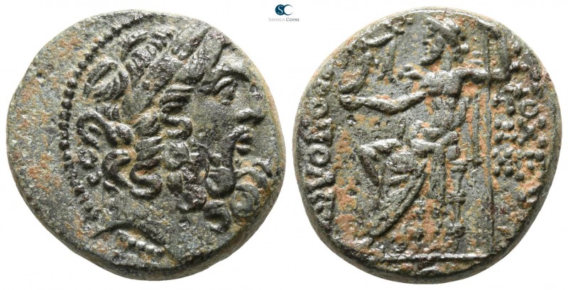 Seleucis and Pieria. Antioch circa 100-0 BC.
Bronze Æ

20mm., 7,90g.

Laure...
