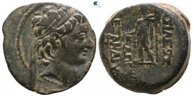 Seleukid Kingdom. Antioch. Alexander II Zabinas 128-123 BC. Dated SE 184 (129/8 BC).. Bronze Æ