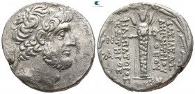Seleukid Kingdom. Damascus. Demetrios III Eukairos 97-87 BC, (struck SE 222=91/0 BC).. Tetradrachm AR