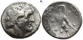 Ptolemaic Kingdom of Egypt. Ake. Ptolemy III Euergetes 246-221 BC. Dated RY 3=245/4 BC. Tetradrachm AR