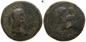Kingdom of Bosporos. Sauromates II with Septimius Severus AD 174-211. 2 Denarii AE