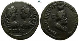Moesia Inferior. Marcianopolis. Caracalla and Geta AD 197-217. Flavius Ulpianus, legatus consularis, (struck AD 210-211). Bronze Æ