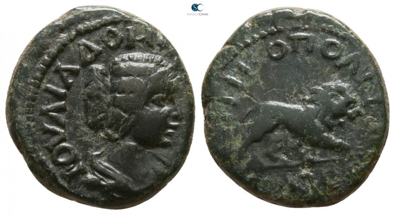 Moesia Inferior. Nikopolis ad Istrum. Julia Domna AD 193-211.
Bronze Æ

15mm....