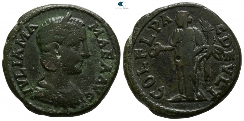 Thrace. Deultum. Julia Mamaea AD 225-235.
Bronze Æ

23mm., 9,55g.

IVLIA MA...
