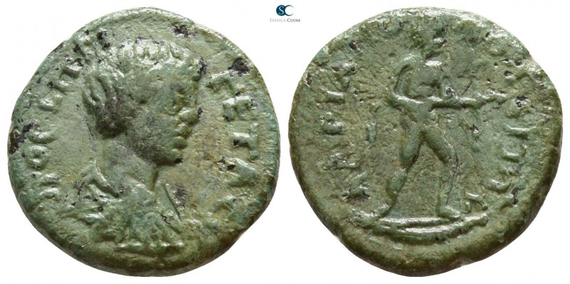 Thrace. Hadrianopolis. Geta as Caesar AD 197-209.
Bronze Æ

17mm., 3,62g.

...