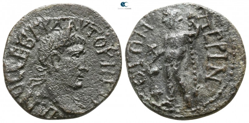 Thrace. Perinthos. Trajan AD 98-117.
Bronze Æ

18mm., 4,51g.

Laureate head...