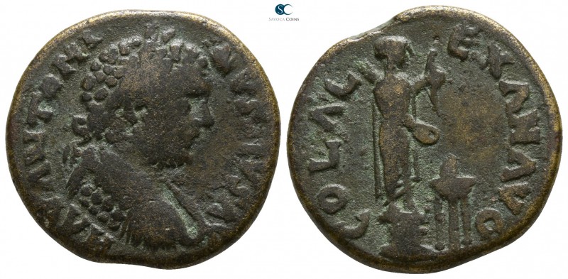 Troas. Alexandreia. Caracalla AD 211-217.
Bronze Æ

22mm., 8,20g.

Laureate...