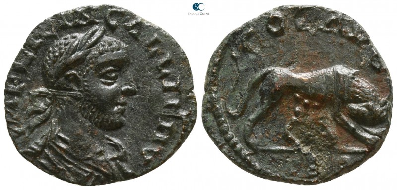 Troas. Alexandreia. Gallienus AD 253-268.
Bronze Æ

18mm., 3,66g.

Laureate...