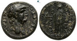 Phrygia. Laodikeia ad Lycum. Nero AD 54-68. Magistrate Krateros Nomothetes. Bronze Æ