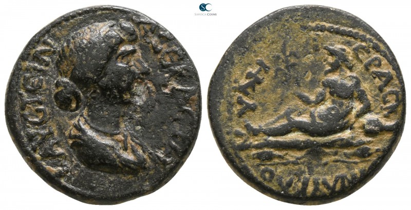 Lykaonia. Hyde. Faustina II AD 147-175.
Bronze Æ

18mm., 6,31g.

ΦAYCTЄINA ...