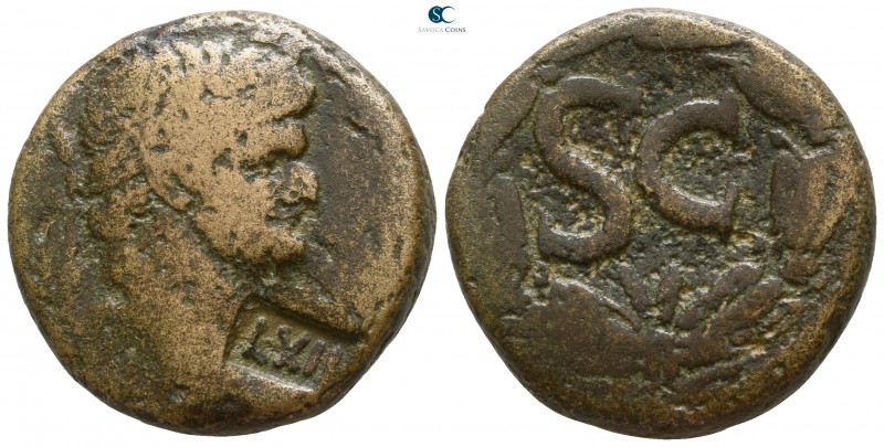 Seleucis and Pieria. Antioch. Domitian AD 81-96.
As Æ

24mm., 15,77g.

Laur...
