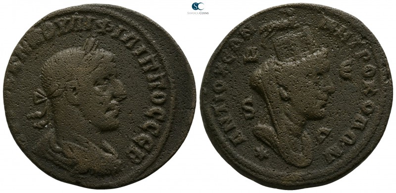 Seleucis and Pieria. Antioch. Philip I Arab AD 244-249.
Octassarion Æ

28mm.,...