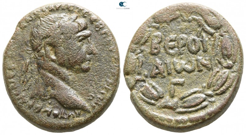 Cyrrhestica. Beroea. Trajan AD 98-117.
Bronze Æ

23mm., 12,33g.

Laureate h...