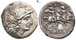 Cn. Baelius Tamphilus 194-190 BC. Rome. Denarius AR