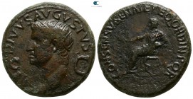 Octavian As Augustus, 27 BC - 14 AD.. Rome. Dupondius Æ