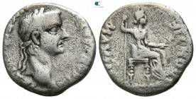 Tiberius AD 14-37. Rome. Denarius Æ