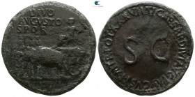 Divus Augustus AD 14. Rome. Sestertius Æ