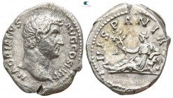 Hadrian AD 117-138, (struck circa AD 134-138).. Rome. Denarius AR. "Travel Series" issue.