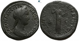 Sabina Augusta AD 128-137. Rome. Sestertius Æ