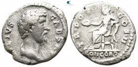 Aelius AD 136-138. Rome. Denarius AR