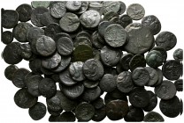 Lot of ca. 130 greek bronze coins / SOLD AS SEEN, NO RETURN!