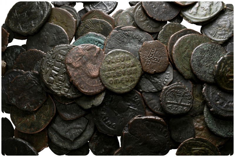 Lot of ca. 400 byzantine bronze coins / SOLD AS SEEN, NO RETURN!

nearly very ...