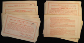 China, Chinese Government, Tientsin-Pukow Railway 1908 and 1910 (London Issues) 5% Loan 1938 Fractional Scrip certificates for one-third of a funding ...