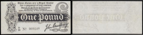 One pound Bradbury T3.3 issued 1914, D/29 009140, EF a pleasing example

Estimate: GBP 300 - 500