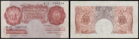 Ten Shillings Catterns 1930 B223 Last Series K11 799734 VF

Estimate: GBP 25 - 50