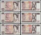 Ten Pounds Page 1975 Florence Nightingale B330 (3) consecutives D44 prefix Unc or near so

Estimate: GBP 60 - 90