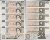 Fifty pounds Somerset B352 issued 1981 (5 consecutives) series B10 323235 through to B10 323239, Christopher Wren on reverse, Pick381a, about UNC-UNC...