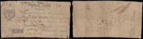 Windsor Bank Two Pounds Sept 1814 Browns & Coombs Grant 3237C collectable VG - Fine, small central tear and a few pinholes

Estimate: GBP 25 - 50