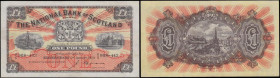 Scotland The National Bank of Scotland Seventh issue 1 Pound Pick 258b (PMS NA48, BY SC503e) very LAST date and prefix for this type 2nd January 1953 ...