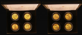 Sovereigns (4) 'The Queen Victoria Gold Sovereign Collection a 4-coin set comprising Sovereign 1872 Shield Reverse, No Die Number, Marsh 47 GVF/NEF an...