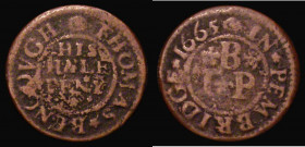 Halfpenny 17th Century Herefordshire - Pembridge 1665 Thomas Bengovgh VG with all lettering clear

Estimate: GBP 25 - 35