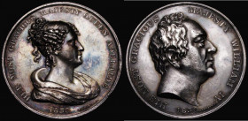 Accession of William IV 1830 55mm diameter in silver by E.Thomason, Eimer 1221, BHM 1423, Obverse: Bust of the King, right, HIS MOST GRACIOUS MAJESTY ...