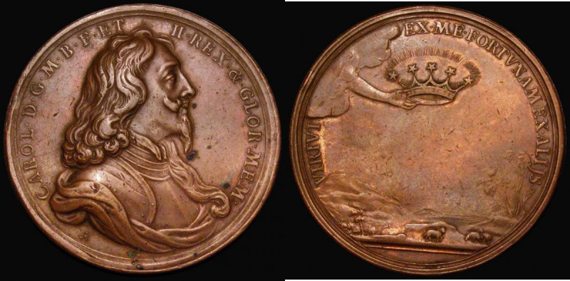 Charles I, Death and Memorial, undated (1649) 50mm diameter in bronze by J. and ...