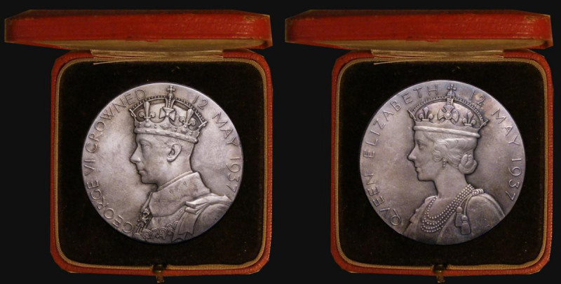 Coronation of George VI 1937 57mm diameter in silver with matt finish, Eimer 204...