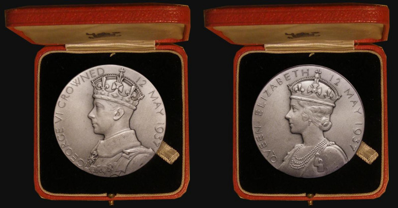 Coronation of George VI 1937 57mm diameter in silver with matt finish, Eimer 204...