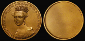 Coronation of Queen Victoria 1838 53mm diameter in bronze, Obverse: draped bust of Queen Victoria, crowned, facing three quarters left, hair in coif, ...